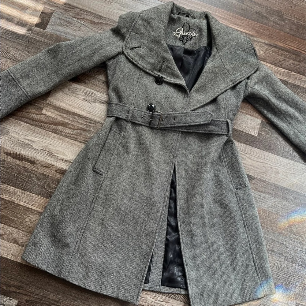 Guess grey peacoat